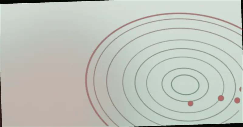Deep green orbit pattern suggesting a quiet nighttime routine