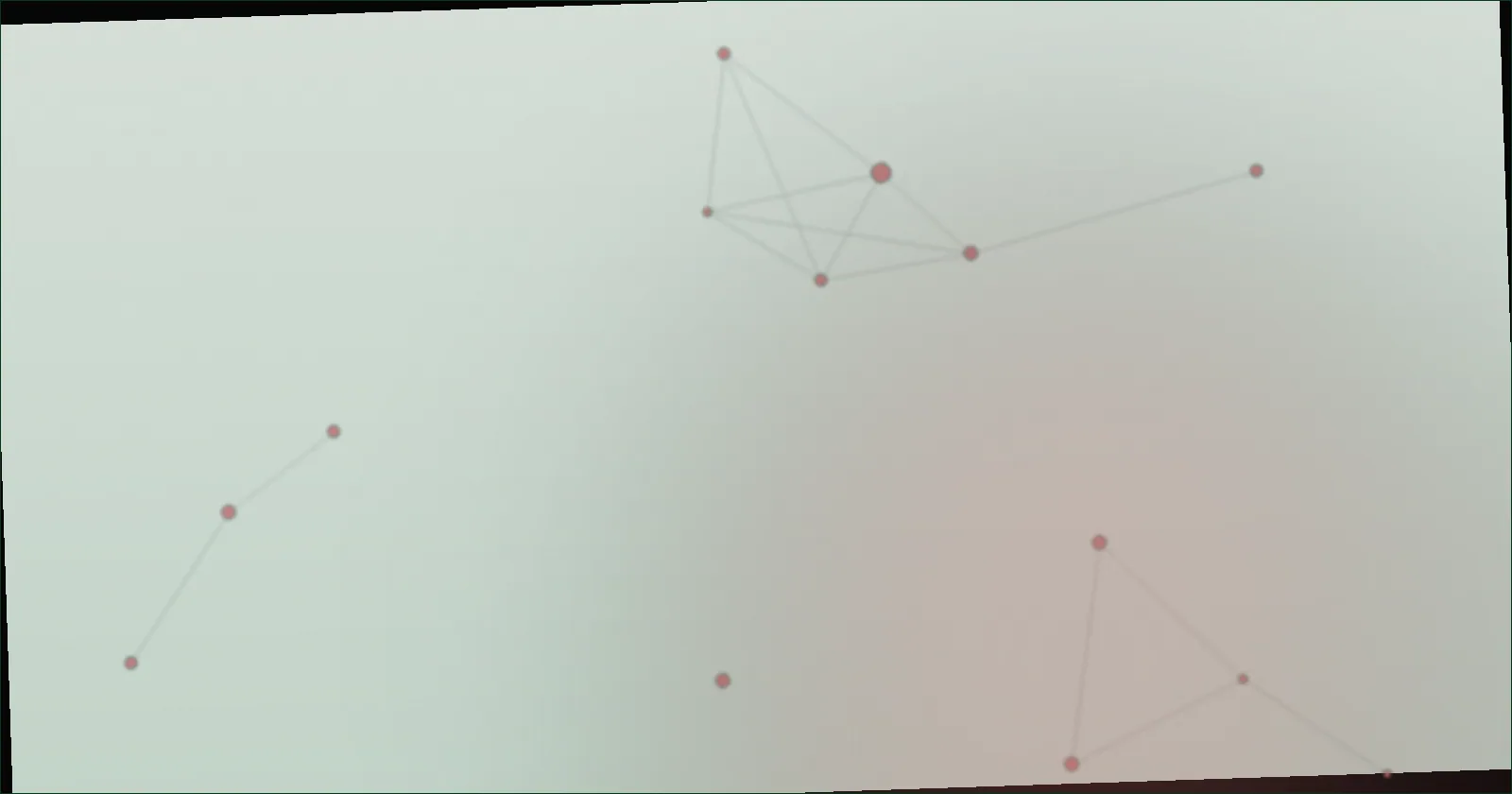Deep red constellation pattern suggesting layered history beneath a stadium