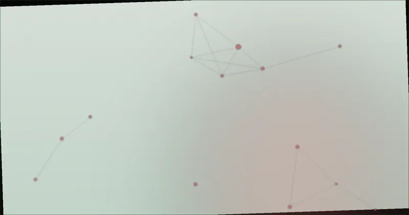 Deep red constellation pattern suggesting layered history beneath a stadium